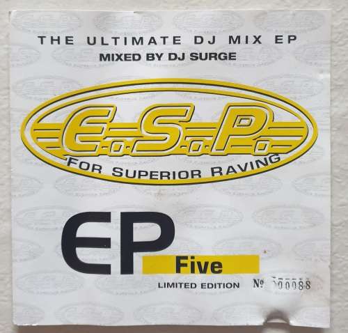 CD - E.S.P. FIVE FOR SUPERIOR RAVING - 1998 - SOUTH AFRICA - CDRPM1655 - LIMITED EDITION